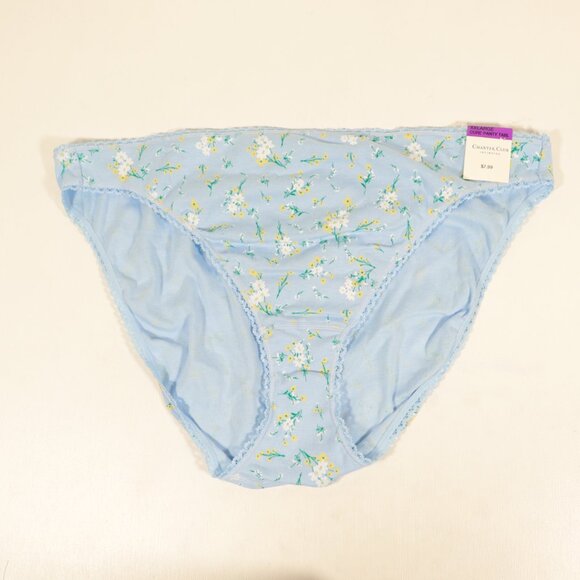 NWT Charter Club Panties Size XXL in Blue Floral - Picture 8 of 14